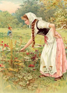 Hop-o'-My-Thumb and the Serving-Maid (chromolitho) Hop-o'-My-Thumb and the Serving-Maid (chromolitho)