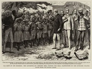 Godefroy Durand Gallery: The Hope of the Bahamas, the Governor, Sir Ambrose Shea, visiting the Sisal Plantations of the Outlying Islands