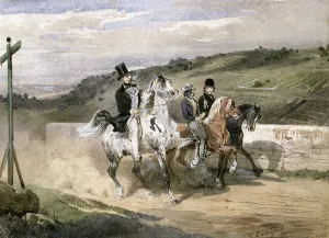 Horace Vernet and his Children Riding in the Country Horace Vernet and his Children Riding in the Country