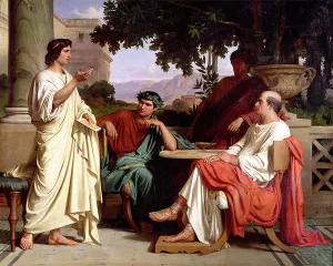 Horace, Virgil and Varius at the house of Maecenas Horace, Virgil and Varius at the house of Maecenas