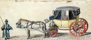Horse and Carriage, 1825 (pen & ink and w/c on paper) Horse and Carriage, 1825 (pen & ink and w/c on paper)