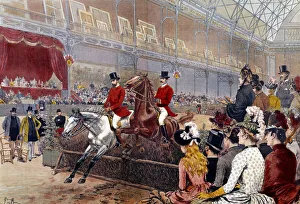 Horse racing: hedge jumping Lithography by Adrien Emmanuel Marie (1848-1891 Horse racing: hedge jumping Lithography by Adrien Emmanuel Marie (1848-1891