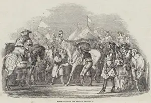 Horse-Racing in the Reign of Charles II (engraving) Horse-Racing in the Reign of Charles II (engraving)