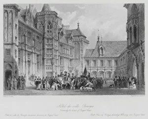 Thomas (after) Allom Gallery: Hotel-de-ville, Bourges, formerly the house of Jacques Coeur (engraving)