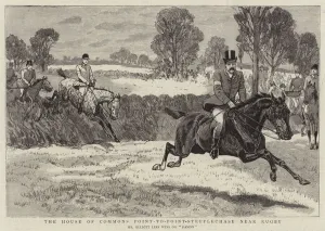 The House of Commons Point-to-Point-Steeplechase near Rugby (engraving) The House of Commons Point-to-Point-Steeplechase near Rugby (engraving)
