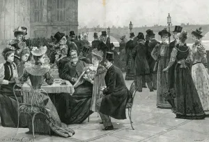The House of Commons: Tea on the Terrace (litho) The House of Commons: Tea on the Terrace (litho)