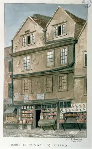 House in Holywell Street, the Strand, 1871 (w/c on paper) House in Holywell Street, the Strand, 1871 (w/c on paper)