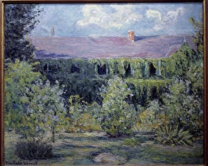 Campagne Gallery: The house of the painter Claude Monet has Giverny Painting by Blanche Hosche (1865-1947)