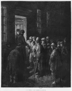 A house of refuge, illustration from Londres by Louis Enault (1824-1900) 1876 A house of refuge, illustration from Londres by Louis Enault (1824-1900) 1876