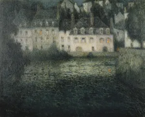 House on the River in the Moonlight; Maison sur la Riviere au Clair de Lune, Quimperle House on the River in the Moonlight; Maison sur la Riviere au Clair de Lune, Quimperle