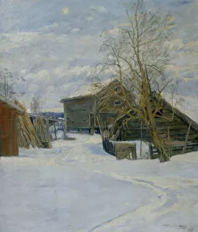 Rundown Gallery: House in a Winter Landscape, 1891 (oil on canvas)