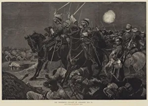 Anglo Egyptian War Gallery: The Household Cavalry at Kassassin, 28 August (engraving)