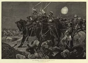 Anglo Egyptian War Gallery: The Household Cavalry at Kassassin (engraving)