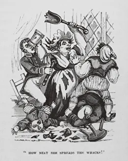 Striker Gallery: 'How neat she spreads the whacks!'(engraving)