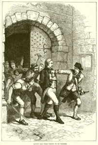 Huddy led from prison to be hanged (engraving) Huddy led from prison to be hanged (engraving)