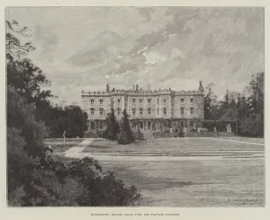 Hughenden Manor, Back View and Private Gardens (engraving) Hughenden Manor, Back View and Private Gardens (engraving)