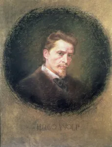 Austrians Gallery: Hugo Wolf (1860-1903), 1902 (pastel)