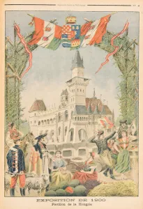 The Hungarian Pavilion at the Universal Exhibition of 1900, Paris, illustration The Hungarian Pavilion at the Universal Exhibition of 1900, Paris, illustration