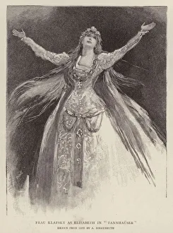 Hungarian soprano Katharina Klafsky as Elisabeth in Richard Wagner' Hungarian soprano Katharina Klafsky as Elisabeth in Richard Wagner'