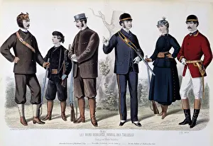 Hunting outfits, ' Le Journal des tailors', 1868 Hunting outfits, ' Le Journal des tailors', 1868