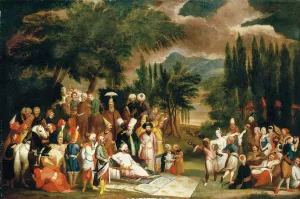 The hunting party of Sultan Ahmed III (oil on canvas) The hunting party of Sultan Ahmed III (oil on canvas)