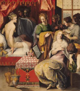Hyante and Climene at their Toilet (oil on canvas) Hyante and Climene at their Toilet (oil on canvas)