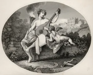 Hymen and Cupid, from The Works of William Hogarth, published 1833 (litho)