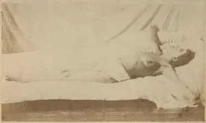 Hysterical epilepsy, attack, crucifixion, plate VI from ' Hysterical epilepsy, attack, crucifixion, plate VI from '