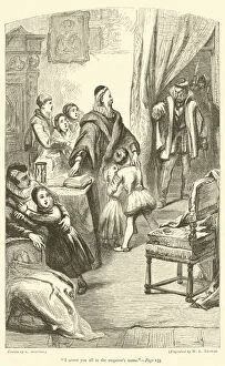 'I arrest you all in the emperor's name' (engraving)