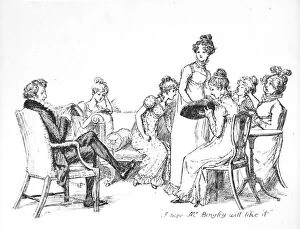 Bonnet Gallery: I hope Mr. Bingley will like it, illustration from Pride & Prejudice'