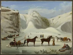 The Ice Cone, Montmorency Falls, Quebec, c.1845 (oil on canvas) The Ice Cone, Montmorency Falls, Quebec, c.1845 (oil on canvas)