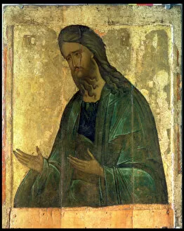 Images Dated 8th October 2016: Icon of St. John the Baptist (tempera on panel)