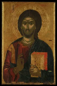 Iconostasis Icon from a Sanctuary Screen Depicting the Christ Pantokrator Iconostasis Icon from a Sanctuary Screen Depicting the Christ Pantokrator