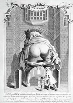 Wealth Gallery: Idol-Worship or the Way to Preferment, 1740 (engraving)