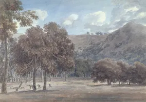 Il Parco da Degle Astroni - The Wooded Crater Bottom with Hunt in Progress, 1783 Il Parco da Degle Astroni - The Wooded Crater Bottom with Hunt in Progress, 1783