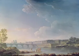 The Ile Saint-Louis and the Pont de la Tournelle, c.1780 (oil on canvas) The Ile Saint-Louis and the Pont de la Tournelle, c.1780 (oil on canvas)