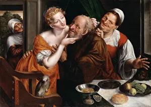 White Bread Gallery: The Ill-matched Pair, 1566 (oil on wood)