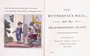 Illustrated frontispiece from the children's book, The Butterfly' Illustrated frontispiece from the children's book, The Butterfly'