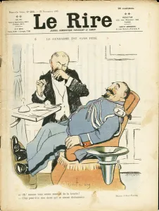 Illustration of Abel Faivre (1867-1945) for the Cover of Le Lire Illustration of Abel Faivre (1867-1945) for the Cover of Le Lire