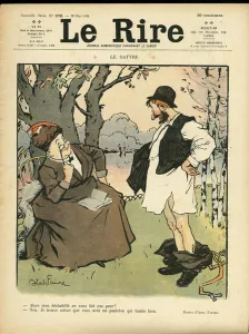 Illustration by Abel Faivre (1867-1945) for the Cover of Le Lire Illustration by Abel Faivre (1867-1945) for the Cover of Le Lire