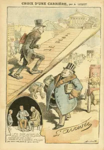 Illustration of Achille Lemot (1846-1909) in Le Pelerin Illustration of Achille Lemot (1846-1909) in Le Pelerin