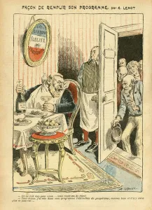 Illustration of Achille Lemot (1846-1909) in Le Pelerin Illustration of Achille Lemot (1846-1909) in Le Pelerin