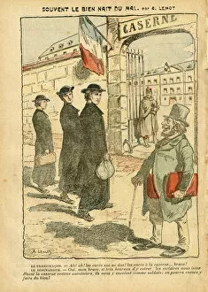 Military Service Gallery: Illustration of Achille Lemot (1846-1909) in Le Pelerin