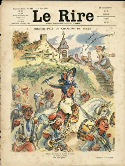 Illustration of Adolphe dit Willette (1857-1926) for the Cover of Le Lire Illustration of Adolphe dit Willette (1857-1926) for the Cover of Le Lire