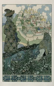 Illustration for Alexander Pushkin's Fairytale of the Tsar Saltan Illustration for Alexander Pushkin's Fairytale of the Tsar Saltan