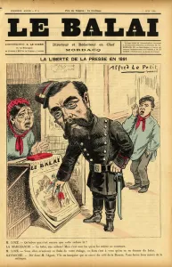 Illustration of Alfred Le Pepetit (1841-1909) for the Cover of Le Bai, no 6 Illustration of Alfred Le Pepetit (1841-1909) for the Cover of Le Bai, no 6