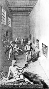 Illustration of Bedlam from A Tale of a Tub by Jonathan Swift, fifth edition Illustration of Bedlam from A Tale of a Tub by Jonathan Swift, fifth edition