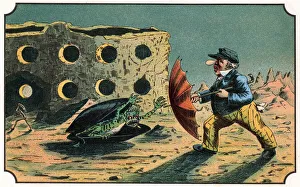 Illustration of the book 'Voyage dans la lune avant 1900' by A Illustration of the book 'Voyage dans la lune avant 1900' by A