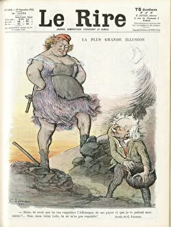 Illustration of Charles Leandre (1862-1934) for the Cover of Le Rire