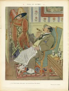 Illustration of Chas-Laborde (1886-1941) in Le Lire, 22/11/13 - Hair Illustration of Chas-Laborde (1886-1941) in Le Lire, 22/11/13 - Hair